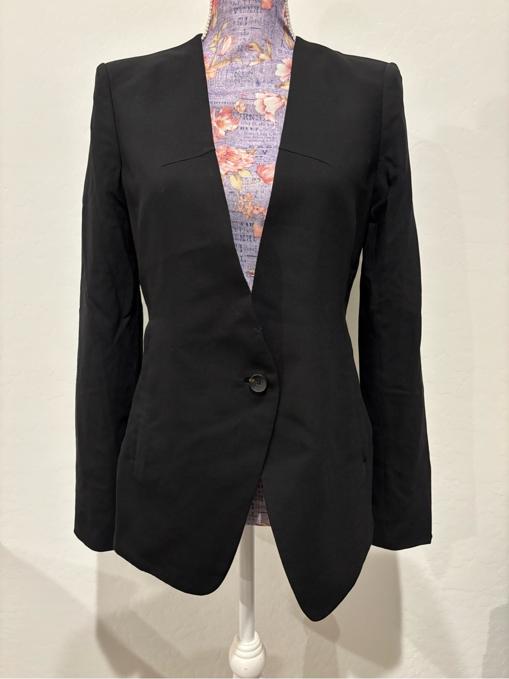 Helmut Lang Classic Black Single-Button Women's Blazer